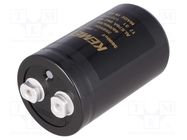 Capacitor: electrolytic; 3.6mF; 250VDC; Ø51x82mm; Pitch: 22.2mm KEMET