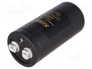 Capacitor: electrolytic; 51mF; 63VDC; Ø51x105mm; Pitch: 22.2mm KEMET