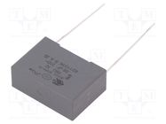 Capacitor: polypropylene; X2; F863; 0.68uF; 26.5x18.5x10mm; THT KEMET