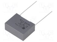 Capacitor: polypropylene; X2; F863; 1uF; 26.5x20x11mm; THT; ±10% KEMET