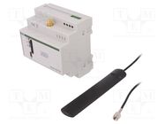 GSM module controller; for DIN rail mounting; 230VAC; relay 