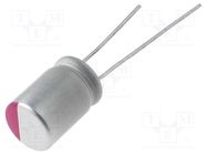 Capacitor: polymer; low ESR; 1000uF; 6.3VDC; ESR: 7mΩ; THT; ±20% X-CON