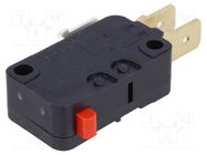 Microswitch SNAP ACTION; 16A/250VAC; 10A/30VDC; without lever OMRON Electronic Components