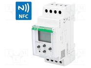 Programmable time switch; Range: 24h / 7days; SPDT; 24÷264VAC F&F