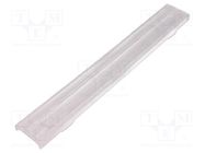 LED lens; rectangular; transparent; H: 10.5mm; Body dim: 40x280mm LEDIL