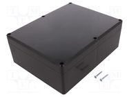 Enclosure: multipurpose; X: 174mm; Y: 224mm; Z: 80mm; ABS; black KRADEX