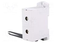Splice terminal: rail; 425A; 690V; screw terminal; grey; polyamide OUNEVA