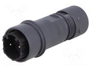 Connector: circular; plug; male; PIN: 2; Buccaneer 6000; for cable BULGIN