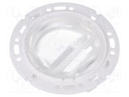 LED lens; round; plexiglass PMMA; transparent; Mounting: push-in LEDIL