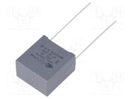 Capacitor: polypropylene; X2; F863; 0.47uF; 18x19x11mm; THT; ±10% KEMET