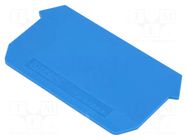 End plate; connectors; UDK; blue; polyamide; UDK4; 1.5mm PHOENIX CONTACT
