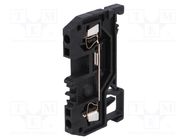 Splice terminal: rail; 0.08÷1.5mm2; ways: 1; terminals: 2; black WAGO