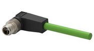 SENSOR CORD, 8P R/A M12 PLUG-FREE END/5M