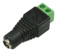 ADAPTER, 2.1MM DC JACK-2 POSITION TERMINAL BLOCK