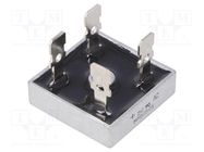 Bridge rectifier: single-phase; Urmax: 50V; If: 25A; Ifsm: 400A DC COMPONENTS