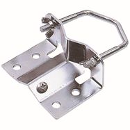 Mast base clamp with earthing screw for masts up to 60 mm