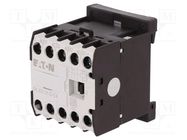 Contactor: 4-pole; NC + NO x3; 24VDC; 6A; DILER; screw terminals EATON ELECTRIC