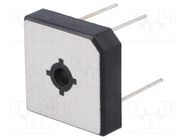 Bridge rectifier: single-phase; Urmax: 50V; If: 15A; Ifsm: 300A DC COMPONENTS