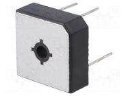 Bridge rectifier: single-phase; Urmax: 200V; If: 50A; Ifsm: 500A DC COMPONENTS