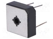 Bridge rectifier: single-phase; Urmax: 800V; If: 35A; Ifsm: 400A DC COMPONENTS