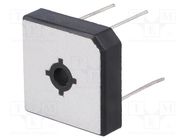 Bridge rectifier: single-phase; Urmax: 800V; If: 25A; Ifsm: 350A DC COMPONENTS