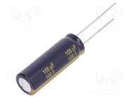 Capacitor: electrolytic; low ESR; THT; 100uF; 100VDC; Ø10x30mm PANASONIC