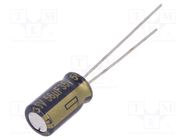 Capacitor: electrolytic; low ESR; THT; 56uF; 35VDC; Ø6.3x11.2mm PANASONIC