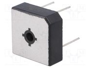 Bridge rectifier: single-phase; Urmax: 1kV; If: 15A; Ifsm: 300A DC COMPONENTS