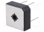 Bridge rectifier: single-phase; Urmax: 50V; If: 15A; Ifsm: 300A DC COMPONENTS