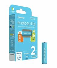 2 x Panasonic Eneloop Lite DECT NEW R03 AAA 550mAh batteries BK-4LCCE/2DE (blister)