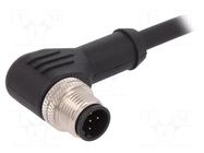 Connector: M12; plug; male; PIN: 5; angled; B code-Profibus; 4A; 60V BULGIN