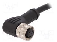 Connector: M12; plug; PIN: 8; female; A code-DeviceNet / CANopen BULGIN