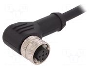 Connector: M12; plug; female; PIN: 5; angled; B code-Profibus; 4A BULGIN