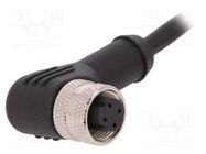 Connector: M12; plug; PIN: 4; female; B code-Profibus; IP67; 250V; 4A BULGIN