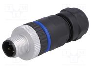 Connector: M12; plug; PIN: 4; male; A code-DeviceNet / CANopen BULGIN