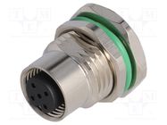 Connector: M12; socket; PIN: 5; female; A code-DeviceNet / CANopen BULGIN