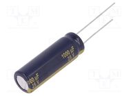 Capacitor: electrolytic; low ESR; THT; 1000uF; 25VDC; Ø10x30mm PANASONIC