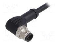 Connector: M12; plug; male; PIN: 5; angled; B code-Profibus; 4A; 60V BULGIN