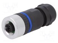 Connector: M12; plug; PIN: 4; female; A code-DeviceNet / CANopen BULGIN