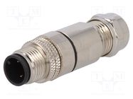 Connector: M12; plug; PIN: 3; male; A code-DeviceNet / CANopen BULGIN