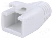 RJ45 plug boot; 8mm; white LOGILINK