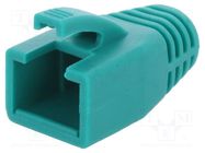 RJ45 plug boot; 8mm; green 