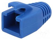 RJ45 plug boot; 8mm; blue LOGILINK