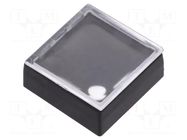 Button; rectangular; colourless; ABS; 18.3x18.3mm Marquardt