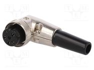 Connector: microphone; plug; female; PIN: 6; with strain relief NINIGI