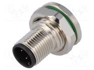 Connector: M12; socket; PIN: 3; male; A code-DeviceNet / CANopen BULGIN