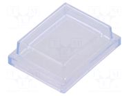 Cover; IP64; Illumin: none; PVC; rectangular; 36x28x10.6mm Marquardt