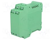 Enclosure: for DIN rail mounting; polyamide; green; terminals: 24 DEGSON ELECTRONICS