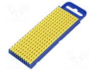 Markers; Marking: T; 2.8÷3.8mm; polyamide; yellow; -40÷85°C; WIC HELLERMANNTYTON