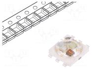 Power LED; RGB; 140°; 350mA; λd: 460÷465nm,520÷530nm,620÷630nm; 3W ProLight Opto